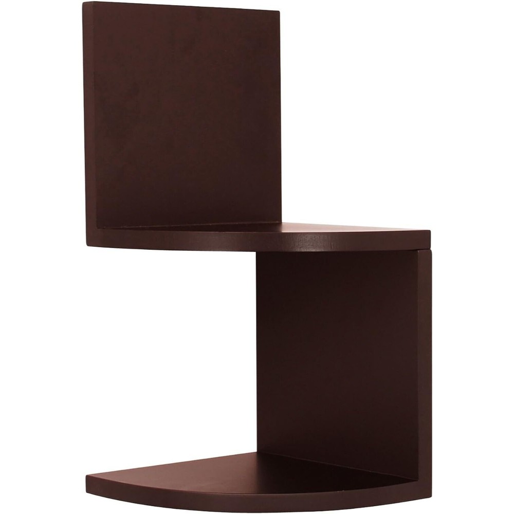 Kiera Grace Priva Corner Shelf, Set of 2, Espresso